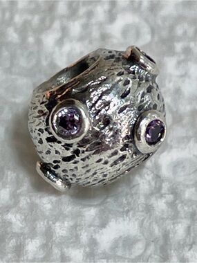 Retired Authentic Pandora Pink Amethyst Moonscape Charm